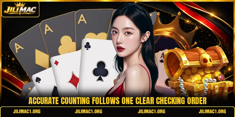 Accurate counting follows one clear checking order Accurate counting follows one clear checking order