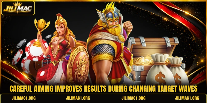 Careful aiming improves results during changing target waves Careful aiming improves results during changing target waves