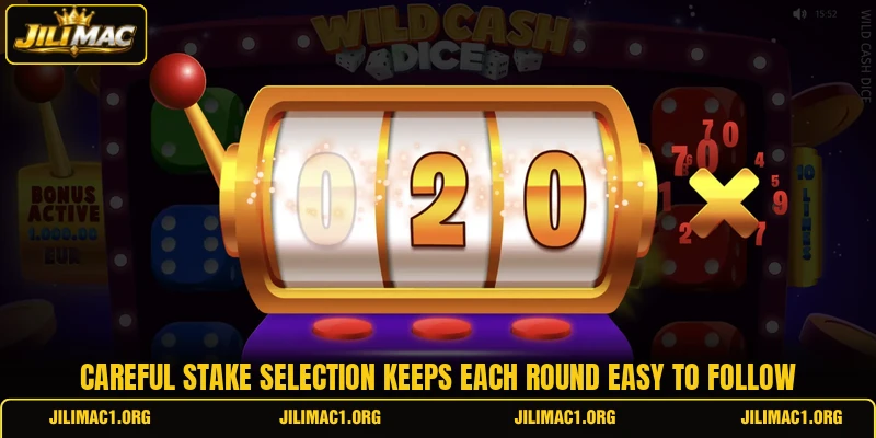 Careful stake selection keeps each round easy to follow Careful stake selection keeps each round easy to follow