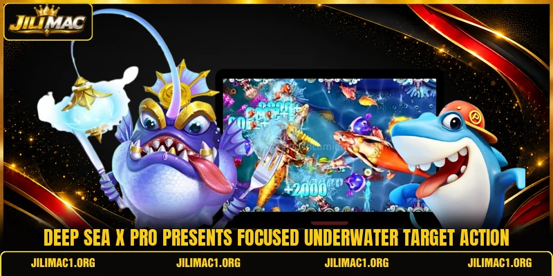 Deep Sea X Pro presents focused underwater target action Deep Sea X Pro presents focused underwater target action