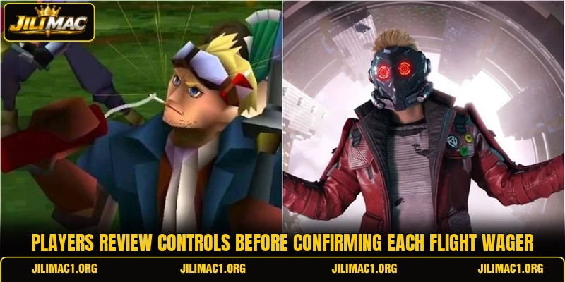 Players review controls before confirming each flight wager Players review controls before confirming each flight wager